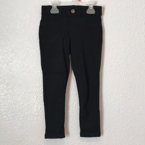 Girl’s Copper Key Black Jeggings Size Medium